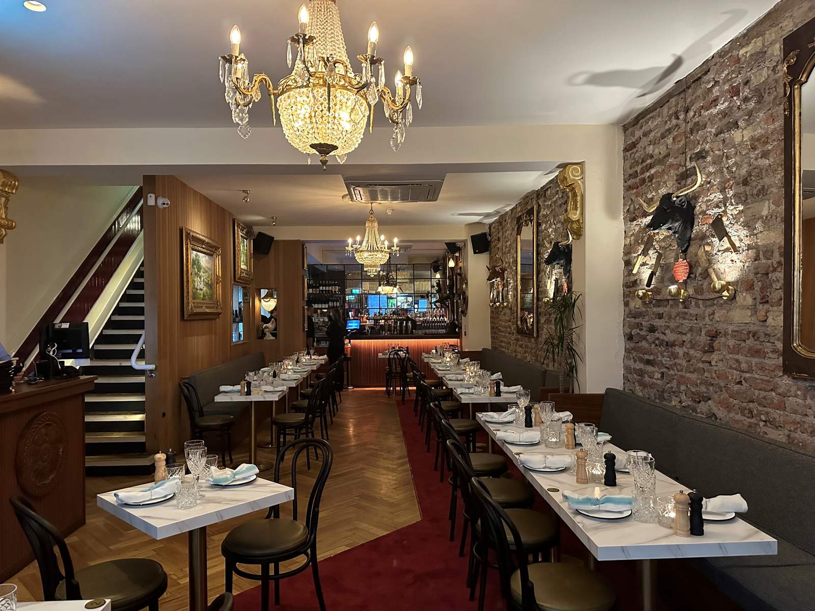 Inside Boeuf & Frites, Temple Bar